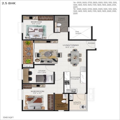 floorplans & masterplan of MJR Northpark