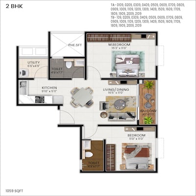 floorplans & masterplan of MJR Northpark