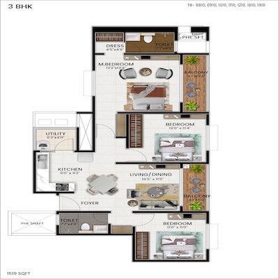 floorplans & masterplan of MJR Northpark